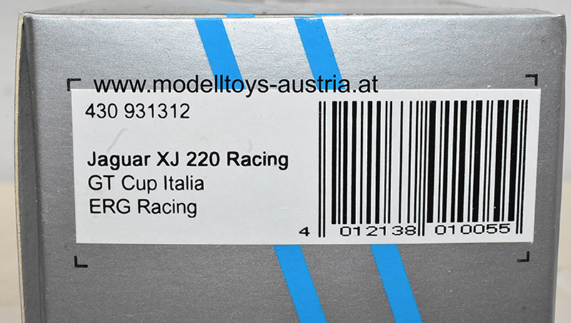 Jaguar XJ220 1993 GT CUP ITALY Paolo CUTRERA 1:43