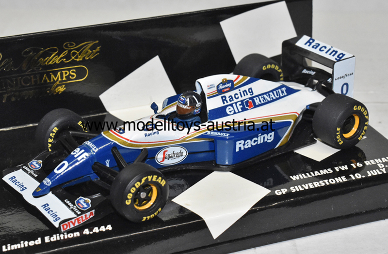Williams FW16 Renault 1994 Damon HILL Sieger England GP Silverstone 1:43