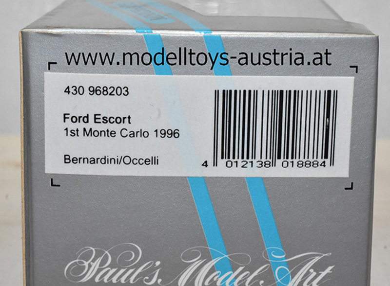 Ford Escort RS Cosworth 1996 Sieger Rally Monte Carlo Patrick Bernardini / Bernard Occelli 1:43