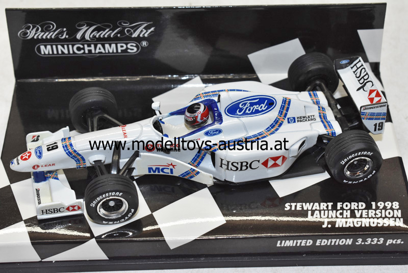 Stewart SF1 Ford 1998 Launch Version Jan MAGNUSSEN 1:43