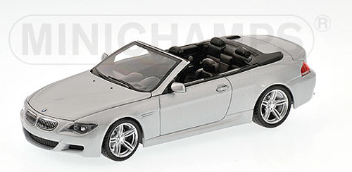 BMW E64 Cabrio 6er Serie 2006 silber metallik 1:43