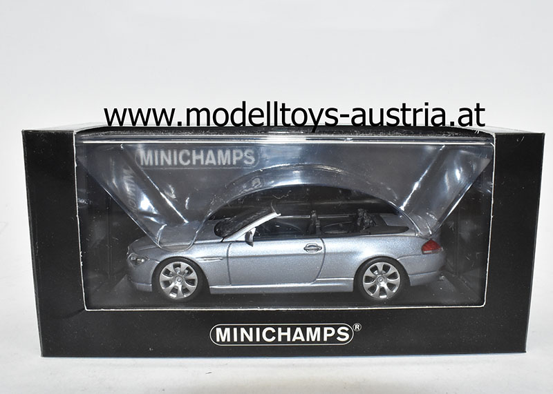 BMW E64 Cabrio 6er Serie 2006 silber metallik 1:43