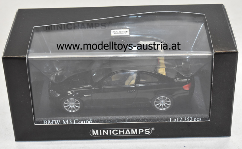 BMW E92 Coupe M3 mit Motor 2008 schwarz 1:43