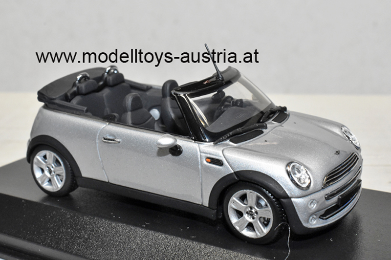 New Mini Cooper Cabrio 2004 silber metallik 1:43
