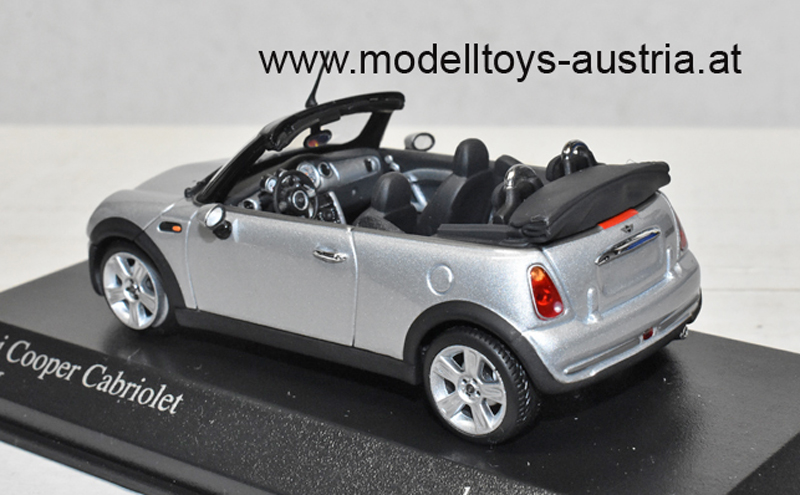 New Mini Cooper Cabrio 2004 silber metallik 1:43