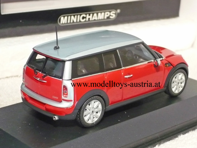 New Mini Cooper Clubman Kombi 2007 rot / silber 1:43