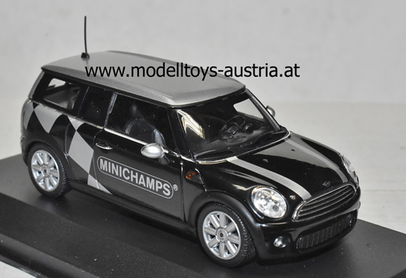New Mini Cooper Clubman Kombi 2008 MINICHAMPS schwarz metallik 1:43