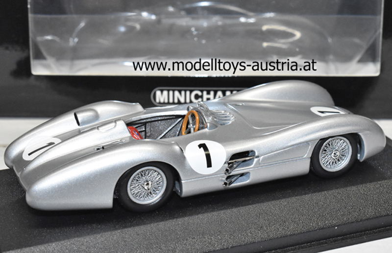 Mercedes Benz W196 1954 Juan Manuel FANGIO Weltmeister Sieger England GP 1:43