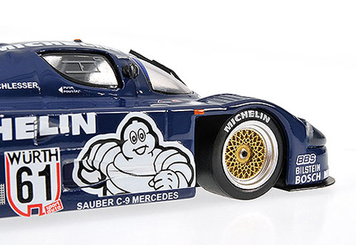 Sauber C9 Mercedes 1987 Nürburgring Supercup Sieger MICHELIN Jean Louis SCHLESSER 1:43