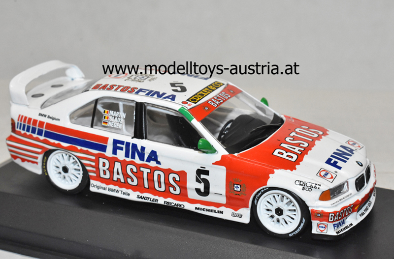 BMW E36 318 iS 1994 Spa Jean-Michel Martin / Patrick Slaus / Altfrid Heger TEAM BASTOS 1:43