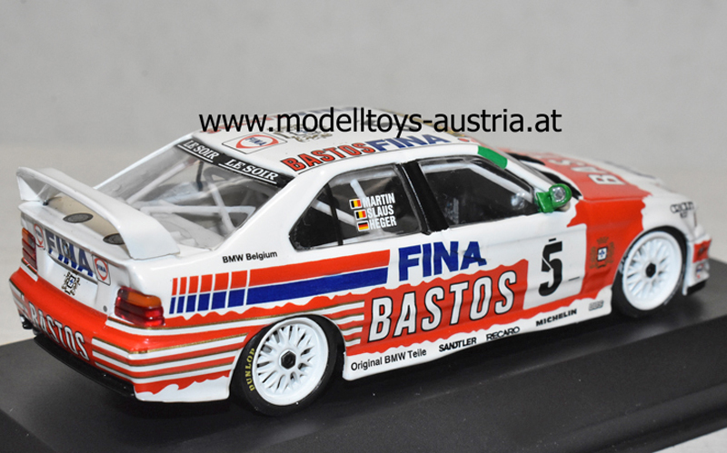 BMW E36 318 iS 1994 Spa Jean-Michel Martin / Patrick Slaus / Altfrid Heger TEAM BASTOS 1:43