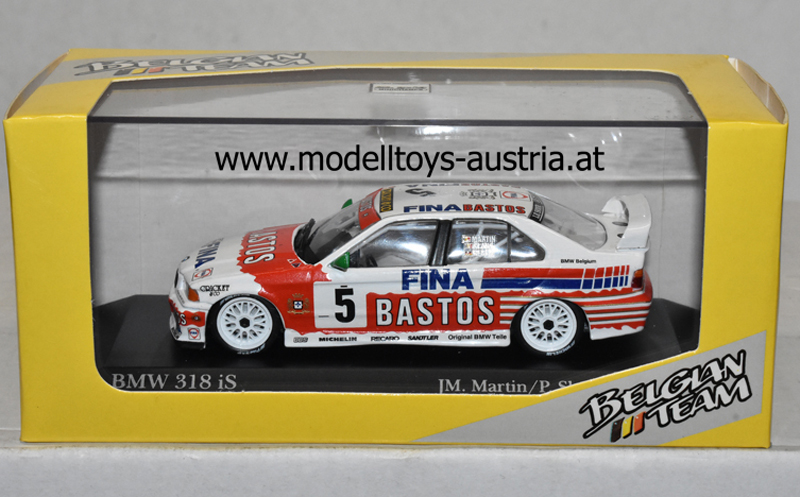 BMW E36 318 iS 1994 Spa Jean-Michel Martin / Patrick Slaus / Altfrid Heger TEAM BASTOS 1:43