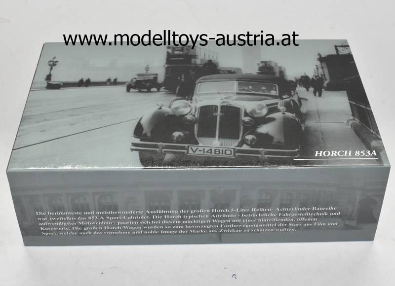 Horch 853 A Cabrio 1938 schwarz / rot / schwarz 1:43