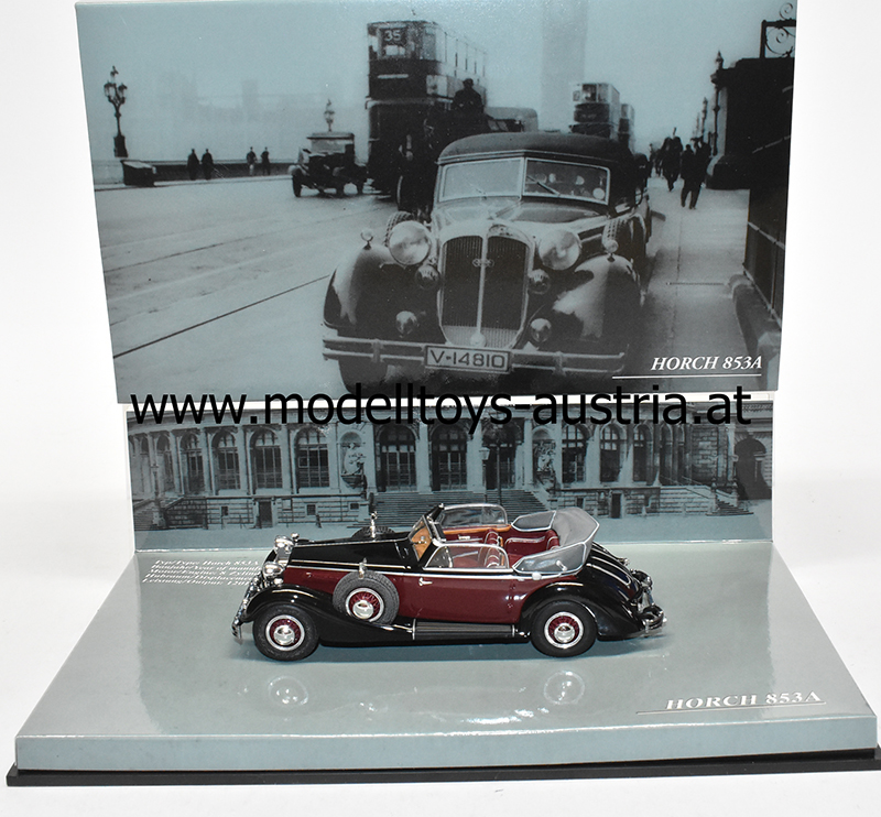 Horch 853 A Cabrio 1938 schwarz / rot / schwarz 1:43
