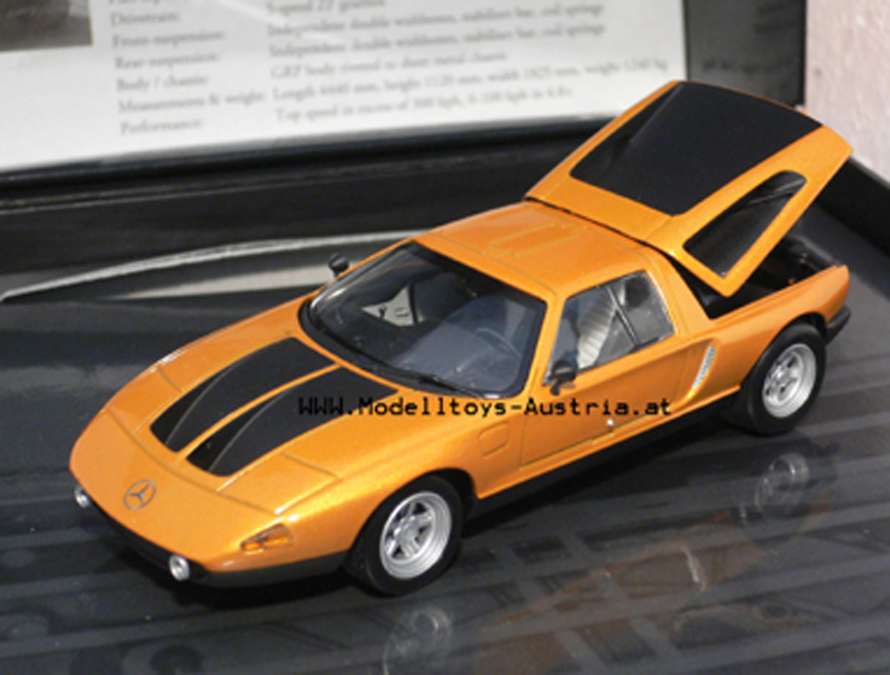 Mercedes C111/II 1970 Wankelmotor orange met. 1:43 GESCHENKBOX