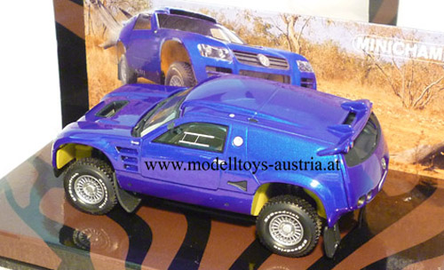 VW RACE Touareg 2003 Homologation Version blau 1:43