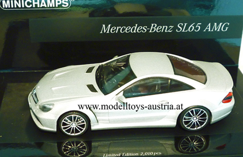 Mercedes Benz R230 SL 65 AMG Coupe BLACK SERIES 2009 silber 1:43