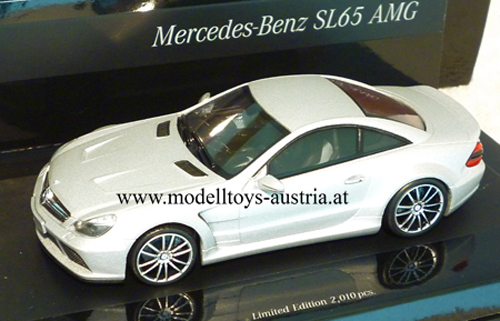 Mercedes Benz R230 SL 65 AMG Coupe BLACK SERIES 2009 silber 1:43