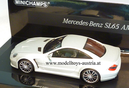 Mercedes Benz R230 SL 65 AMG Coupe BLACK SERIES 2009 silber 1:43