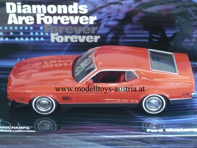 Ford Mustang Mach I Fastback 1971 James BOND 007 DIAMANTENFIEBER 1:43