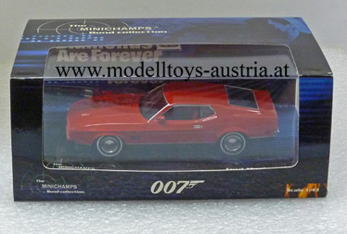 Ford Mustang Mach I Fastback 1971 James BOND 007 DIAMANTENFIEBER 1:43