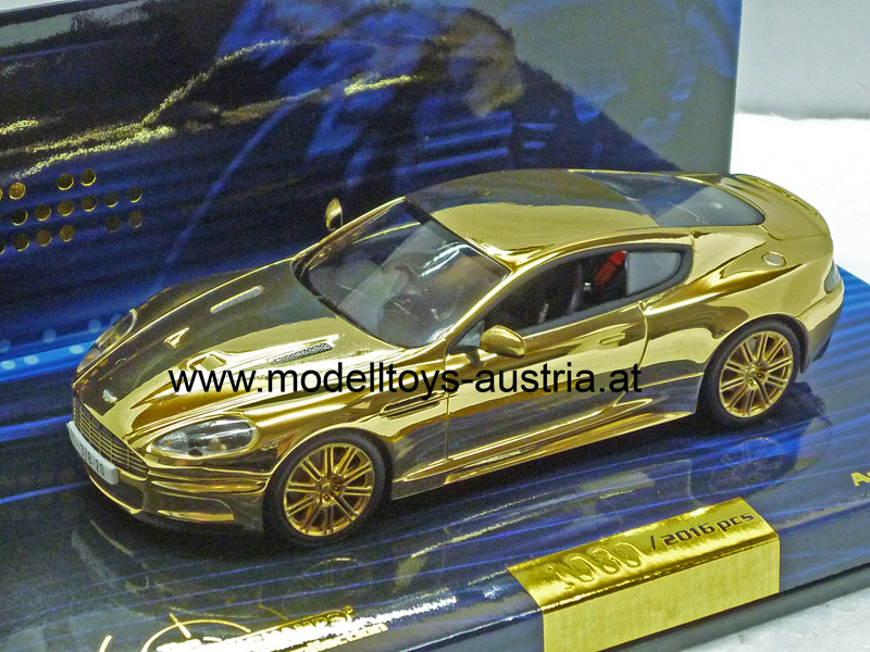 Aston Martin DBS James Bond 007 Casino Royale GOLD Vergoldet 1:43