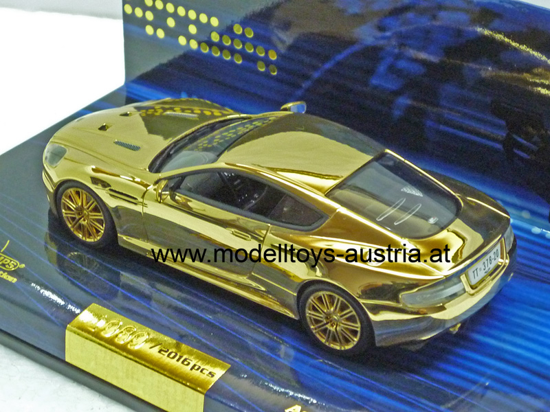 Aston Martin DBS James Bond 007 Casino Royale GOLD Vergoldet 1:43