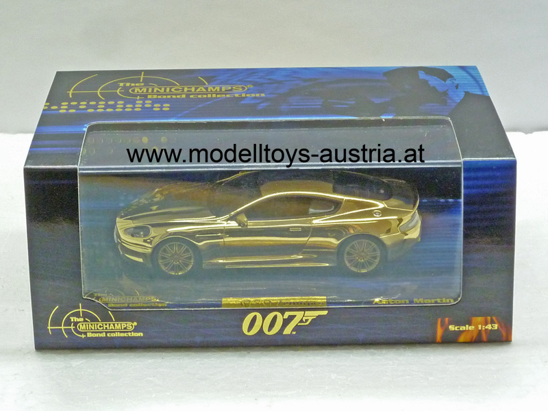 Aston Martin DBS James Bond 007 Casino Royale GOLD Vergoldet 1:43