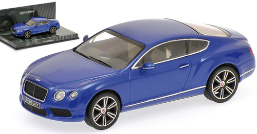 Bentley Continental GT Coupe V8 2011 blau metallik 1:43