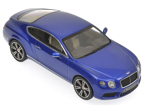 Bentley Continental GT Coupe V8 2011 blau metallik 1:43