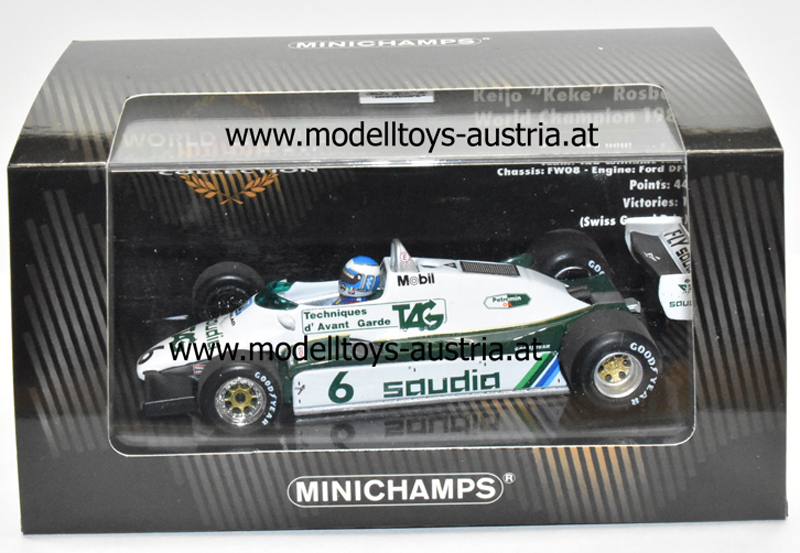 Williams FW08 Ford 1982 WELTMEISTER Keke ROSBERG 1:43