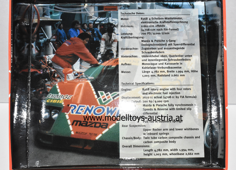 Mazda 787 B 1991 Le Mans Sieger WEIDLER / HERBERT / GACHOT 1:43