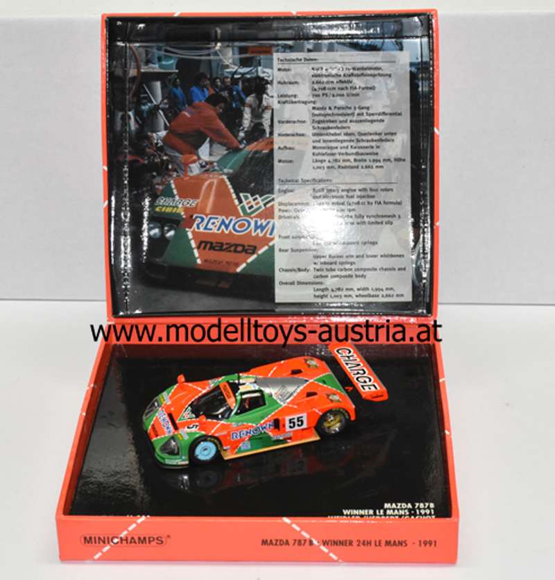 Mazda 787 B 1991 Le Mans Sieger WEIDLER / HERBERT / GACHOT 1:43