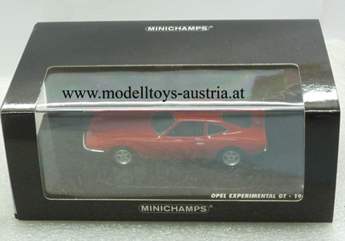 Opel GT Coupe 1965 EXPERIMENTAL Auto rot 1:43