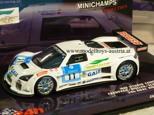 Gumpert Apollo Hybrit HHF Concept Car 2008 Nürburgring FRENTZEN / MÜLLER / SCHWAGER / ENGELS 1:43