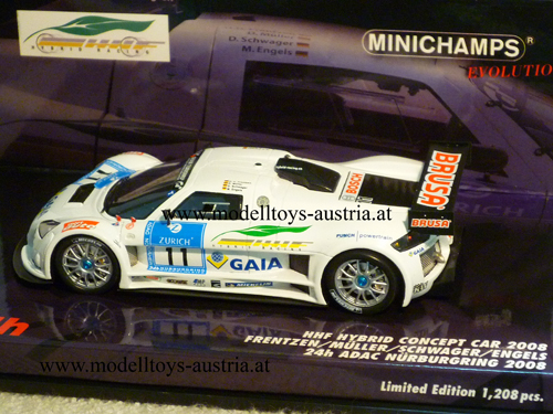 Gumpert Apollo Hybrit HHF Concept Car 2008 Nürburgring FRENTZEN / MÜLLER / SCHWAGER / ENGELS 1:43