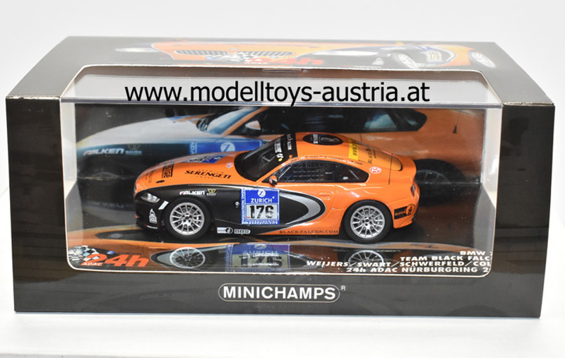 BMW Z4 2009 Nürburgring WEIJERS / SWART / SCHWERFELD / COLELL Team SATORIUS BLACK FALCON 1:43