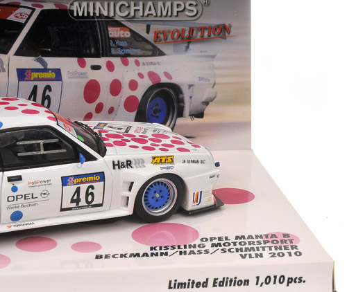 Opel Manta B 2010 VLN BECKMANN / HASS / SCHMITTNER 1:43