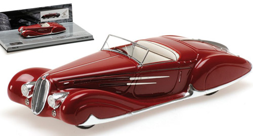 Delahaye 165 Cabrio Figoni & Falaschi 1939 dunkelrot 1:43