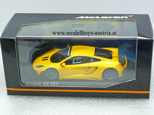 McLaren MP4-12C GT3 STRASSENVERSION 2012 gelb 1:43
