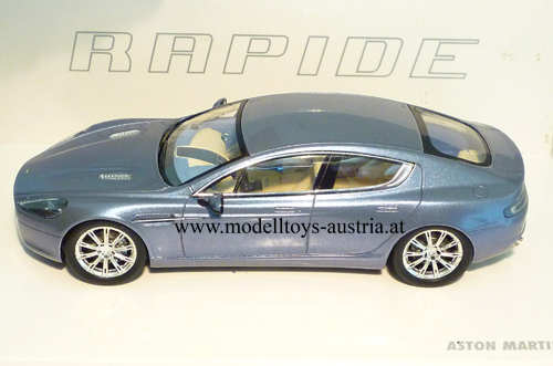 Aston Martin Rapide 2010 blau metallik 1:43