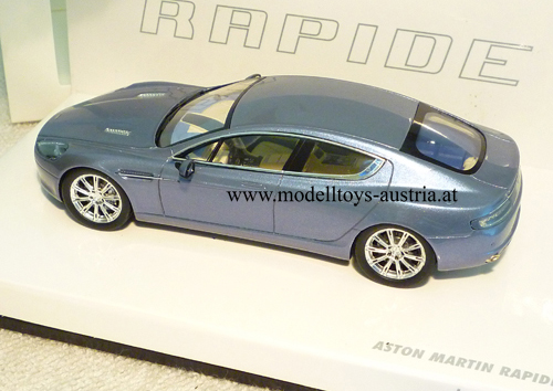Aston Martin Rapide 2010 blau metallik 1:43