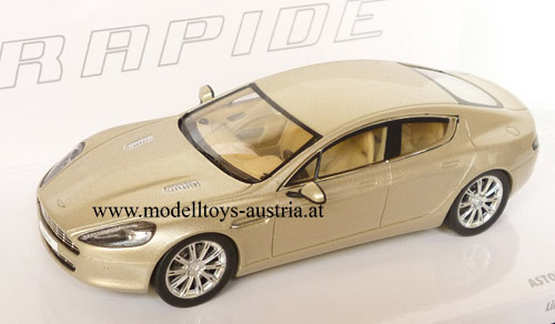 Aston Martin Rapide 2010 Genfer Autosalon gold metallik 1:43