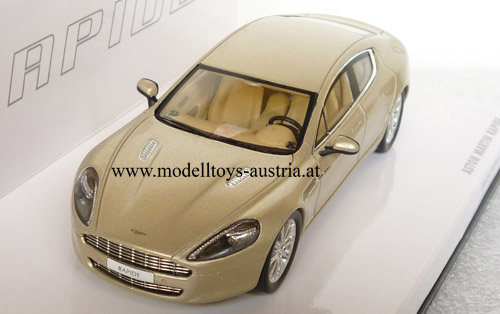 Aston Martin Rapide 2010 Genfer Autosalon gold metallik 1:43