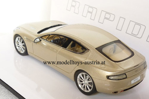 Aston Martin Rapide 2010 Genfer Autosalon gold metallik 1:43