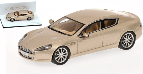 Aston Martin Rapide 2010 Genfer Autosalon gold metallik 1:43