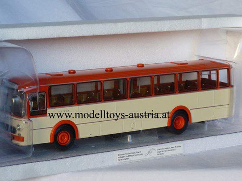 Mercedes Benz O317K Bus Autobus 1966 orange / creme 1:43