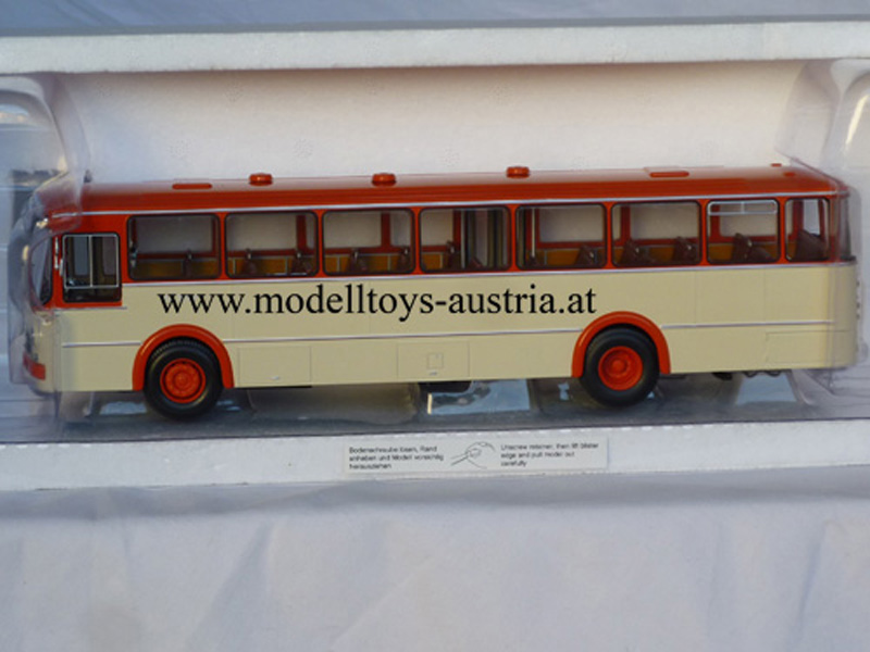 Mercedes Benz O317K Bus Autobus 1966 orange / creme 1:43