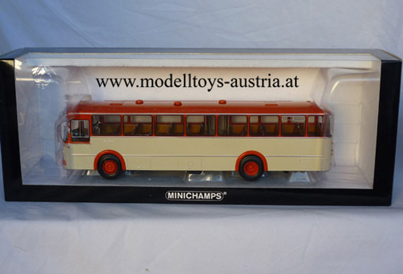Mercedes Benz O317K Bus Autobus 1966 orange / creme 1:43