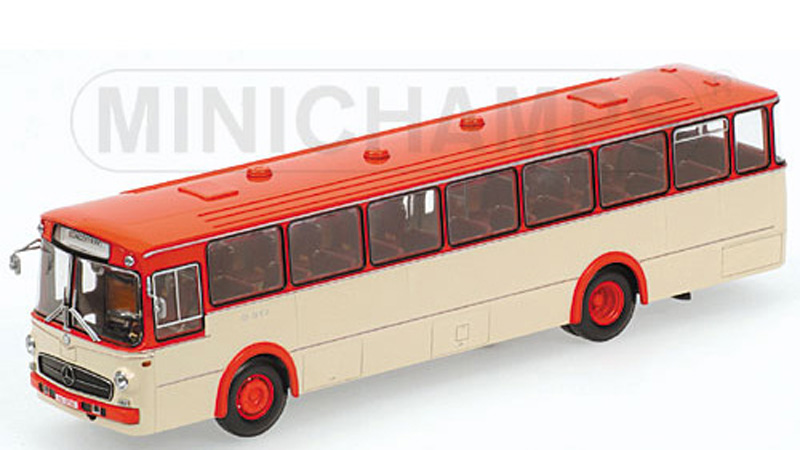 Mercedes Benz O317K Bus Autobus 1966 orange / creme 1:43
